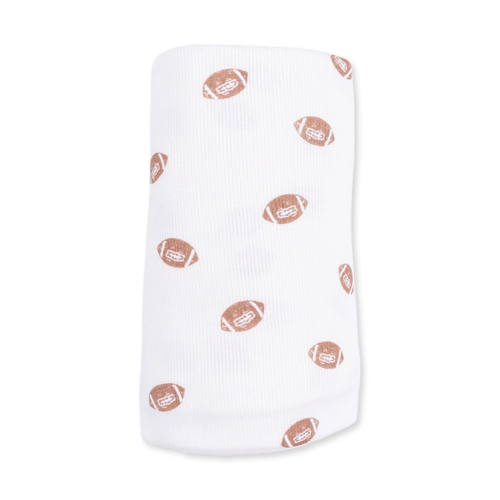 Mini Footballs Swaddle Blanket