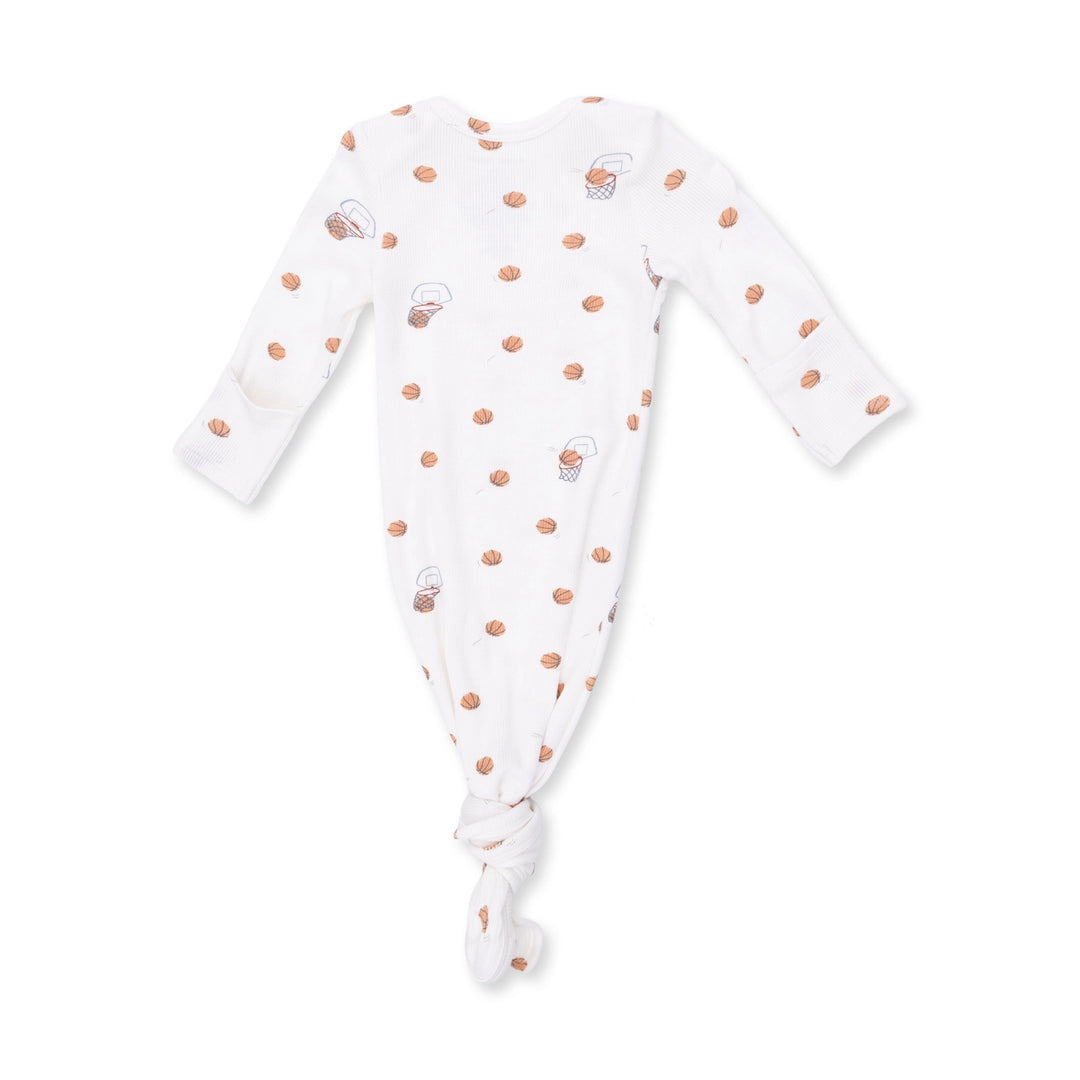 Mini Basketballs Knotted Gown &amp; Hat Set