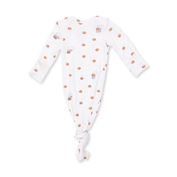 Mini Basketballs Knotted Gown &amp; Hat Set