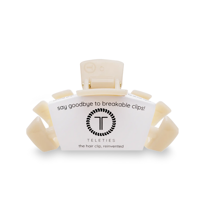 Almond Beige Small Classic Teleties Hair Clip