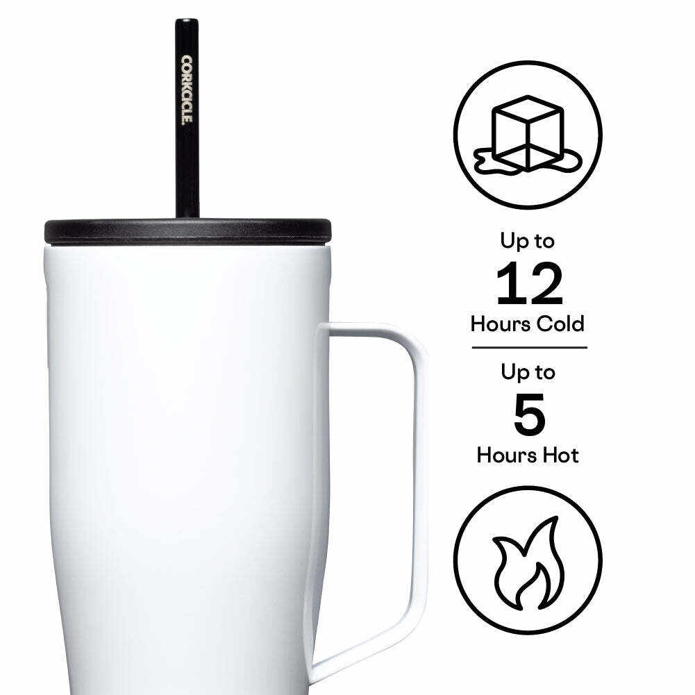 Gloss White 30 oz. Corkcicle Cold Cup XL