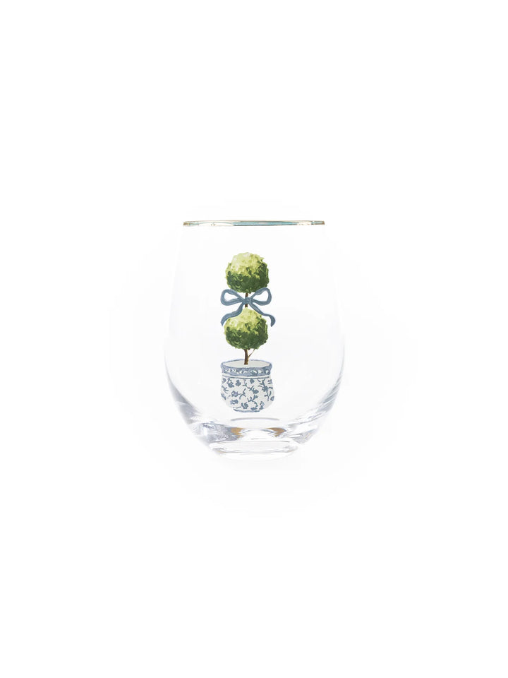 Topiary Stemless Glass
