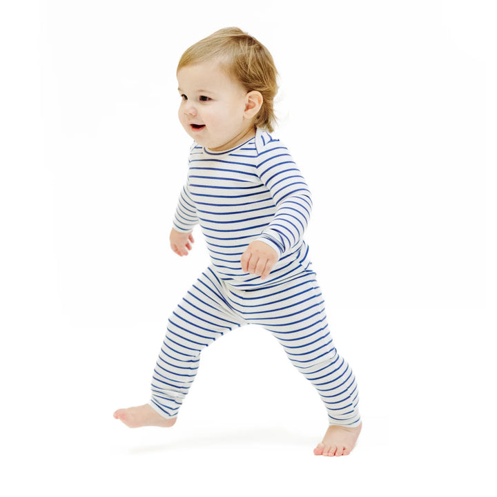 Stripe Navy Ribbed Loungewear Set