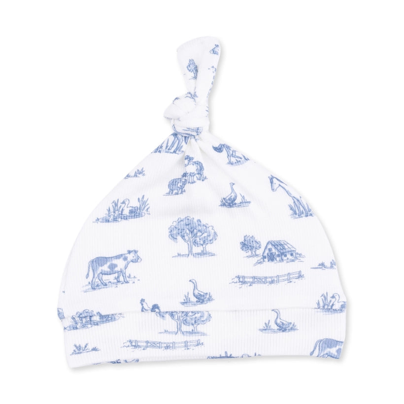 Farm Friends Knotted Gown &amp; Hat Set
