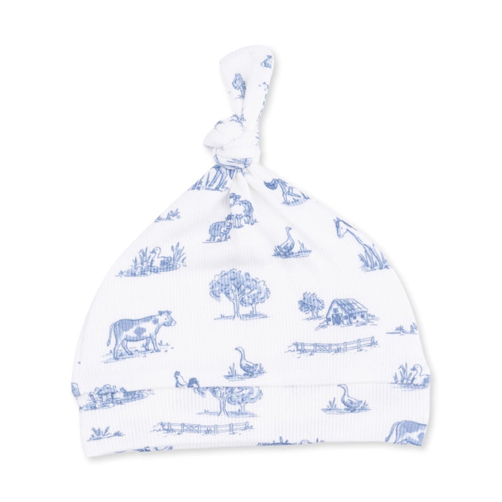 Farm Friends Knotted Gown &amp; Hat Set
