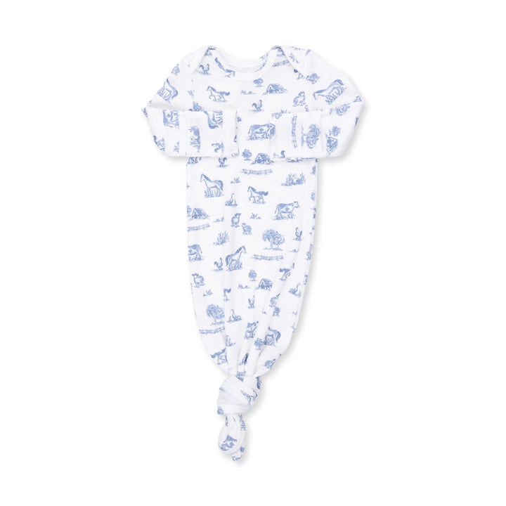 Farm Friends Knotted Gown &amp; Hat Set