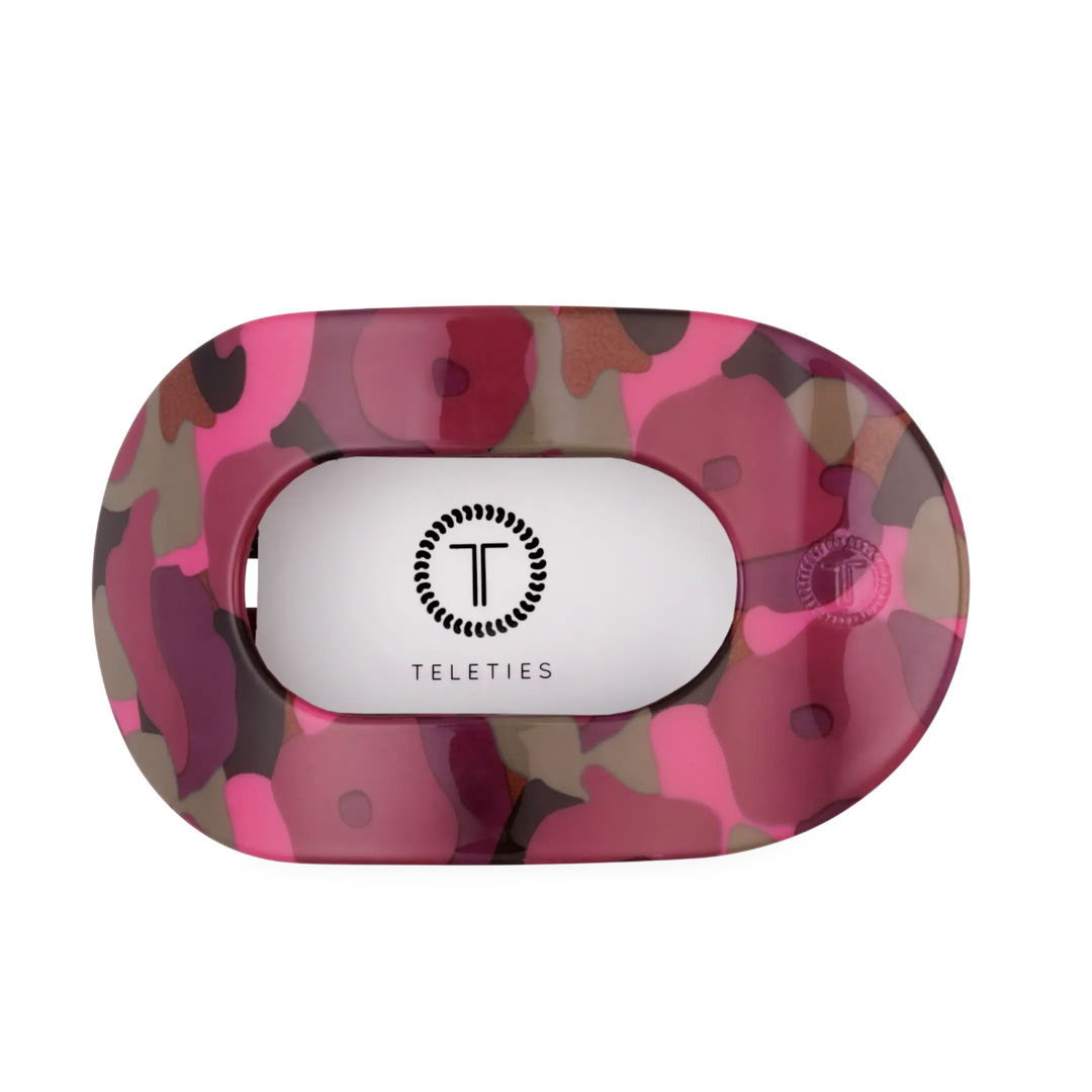Garden Glam Large Flat Round Teleties Clip
