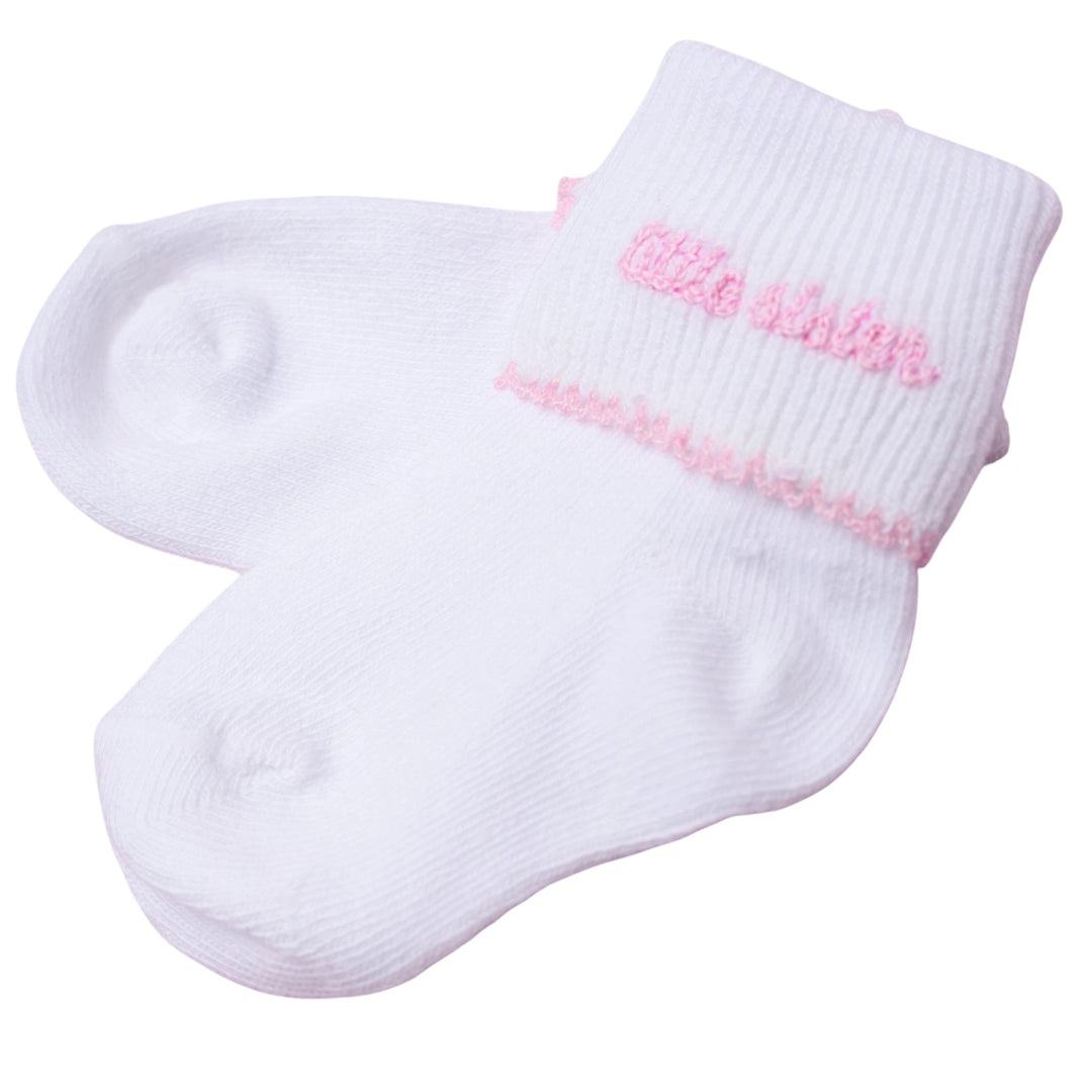 Little Sister Embroidered Socks