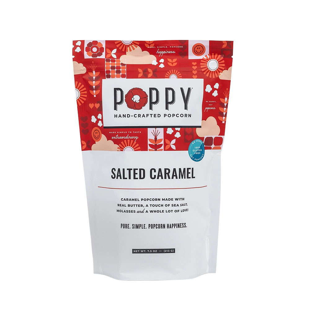 Salted Caramel Poppy Popcorn