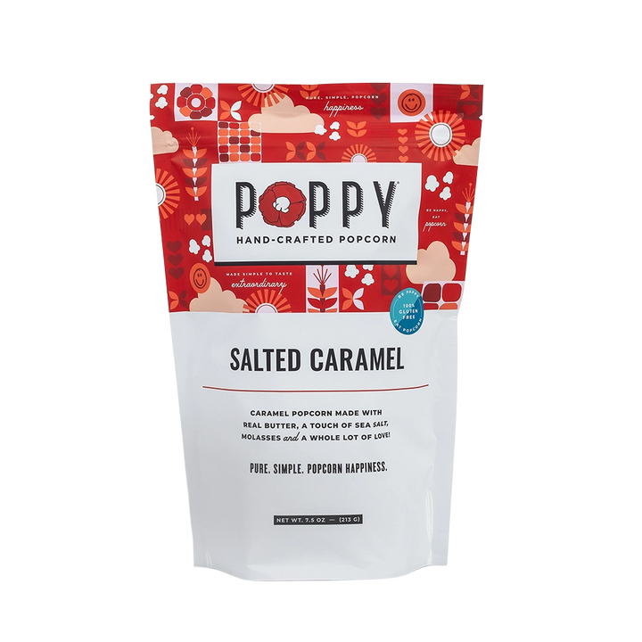Salted Caramel Poppy Popcorn