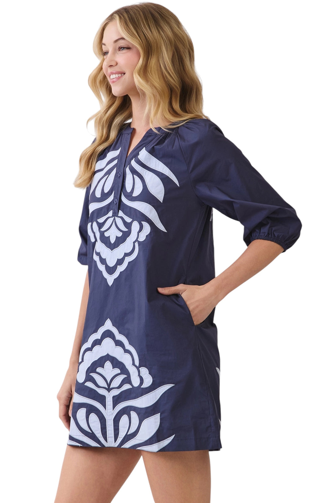 Pike Applique Mini Dress