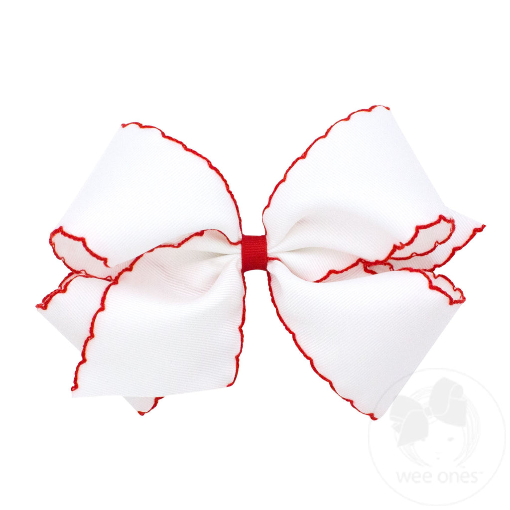 King Moonstitch Grosgrain Wee Ones Bow