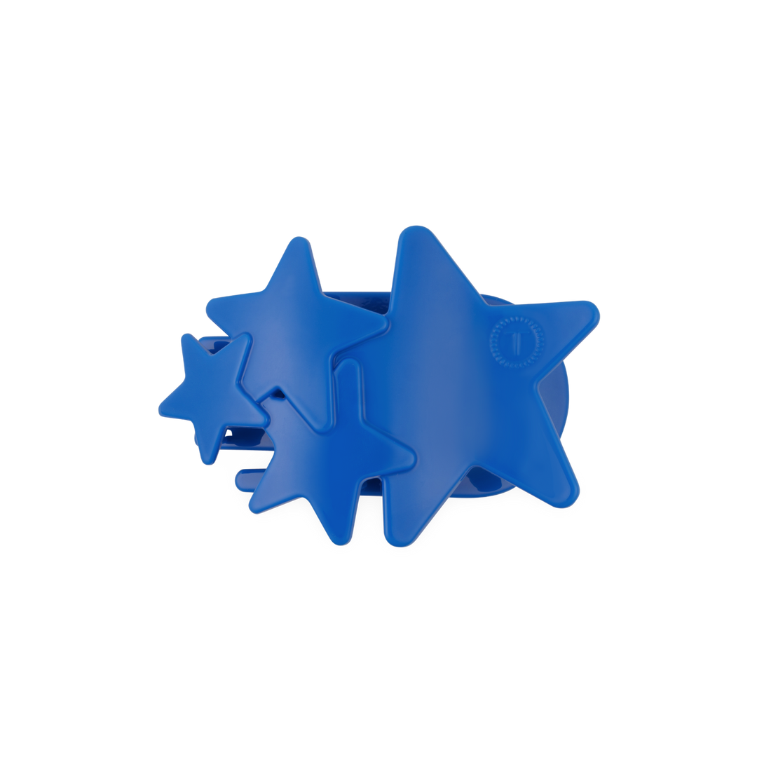 Blue Shooting Star Medium Teleties Flat Clip