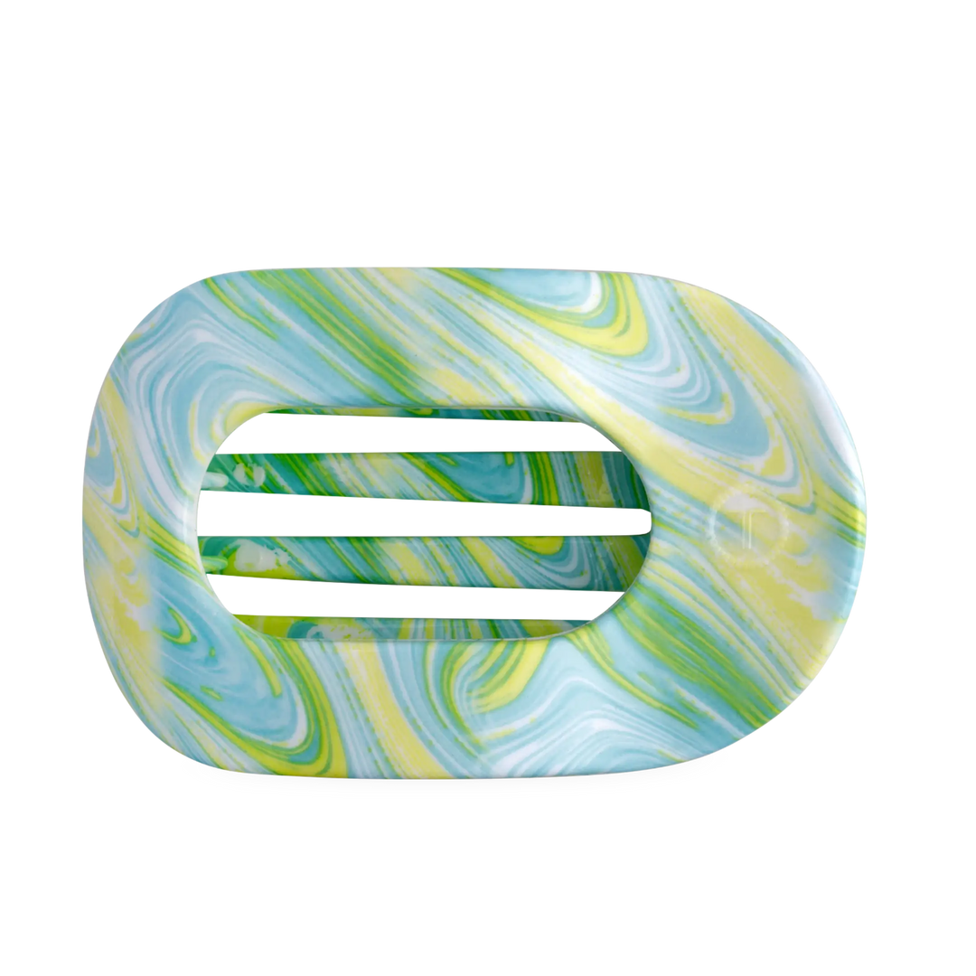By The Sea Shore Large Flat Round Teleties Clip