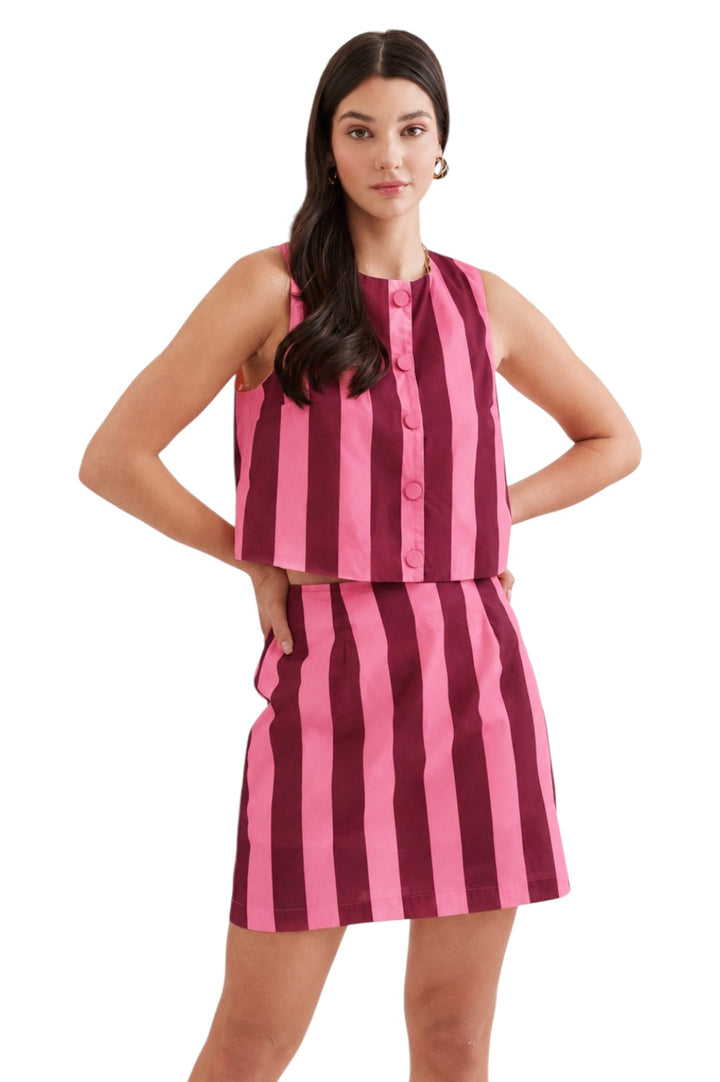 Arthur Striped Skirt Set