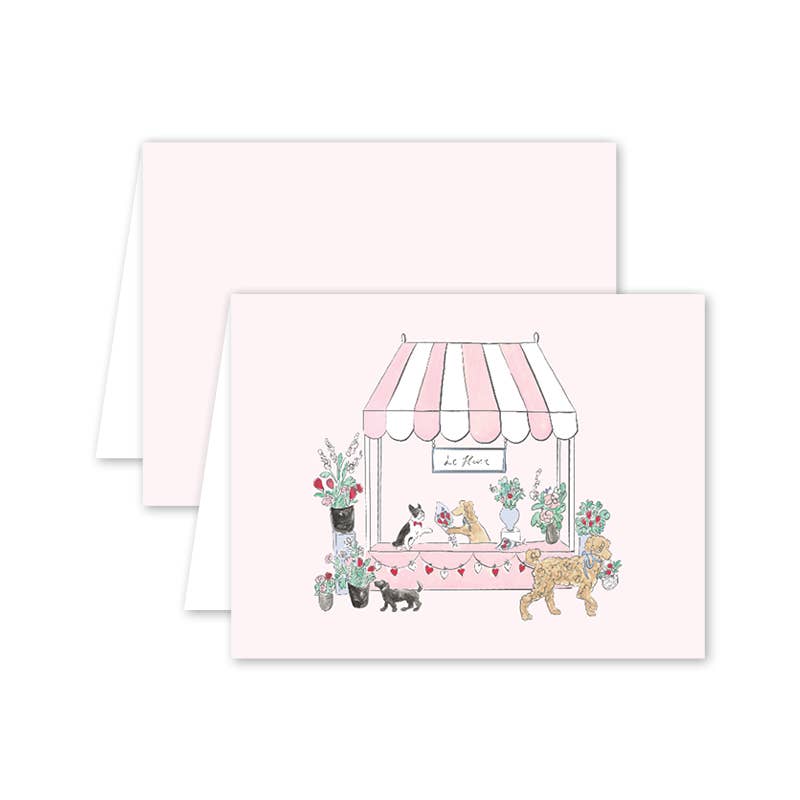 Lovely Blooms Pups Card