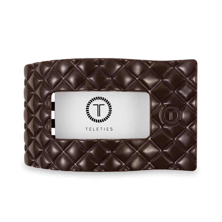 Truly Taupe Large Flat Rectangle Teleties Clip