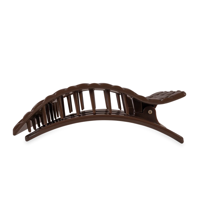 Truly Taupe Large Flat Rectangle Teleties Clip