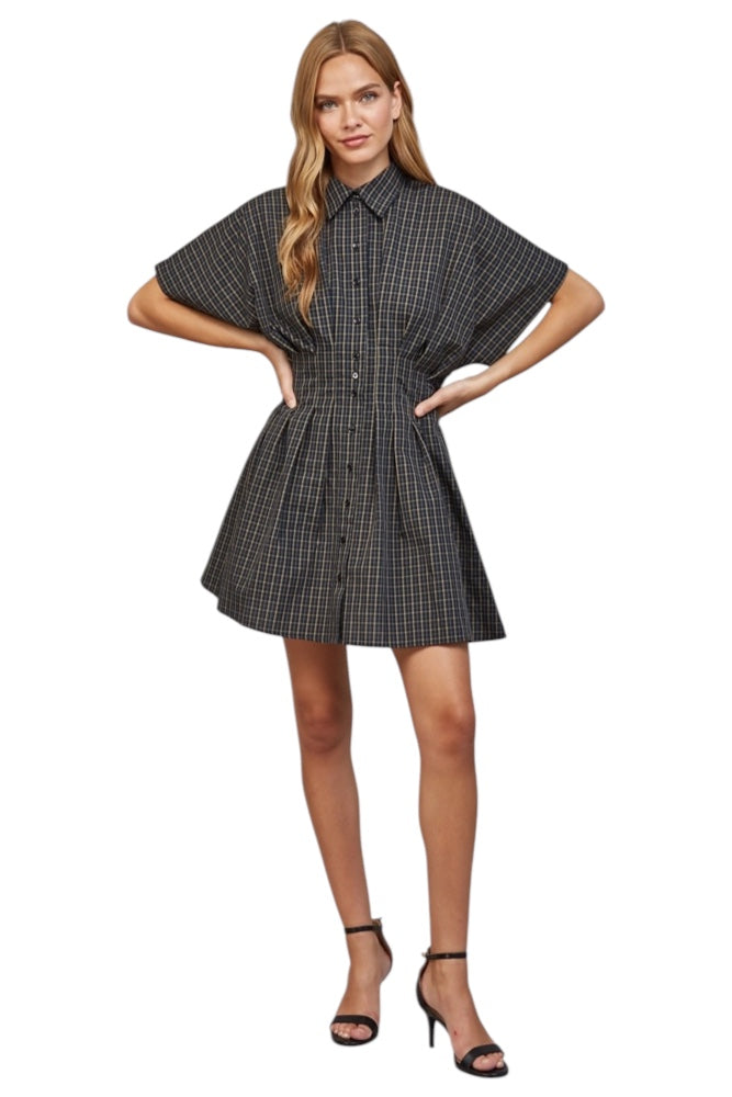 Pace Plaid Mini Dress