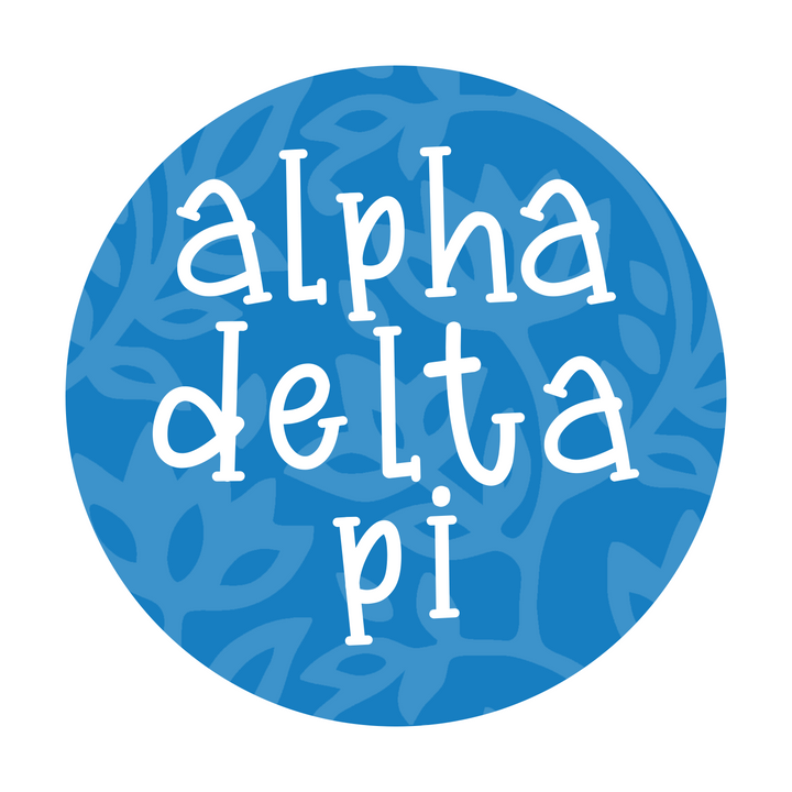 Floral Block Print Sorority Button