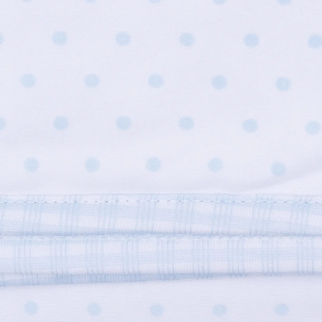 Gingham Dots Blue Hat