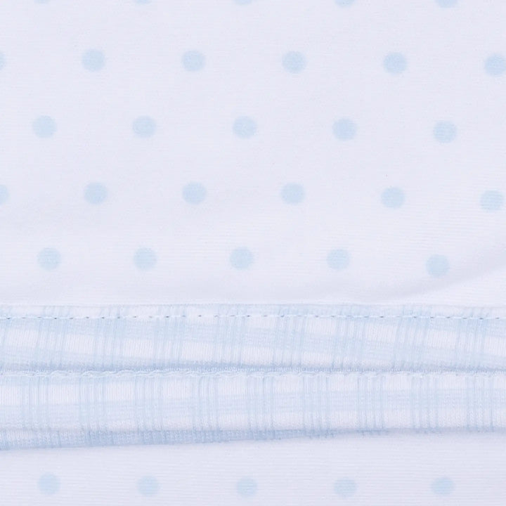 Gingham Dots Blue Hat