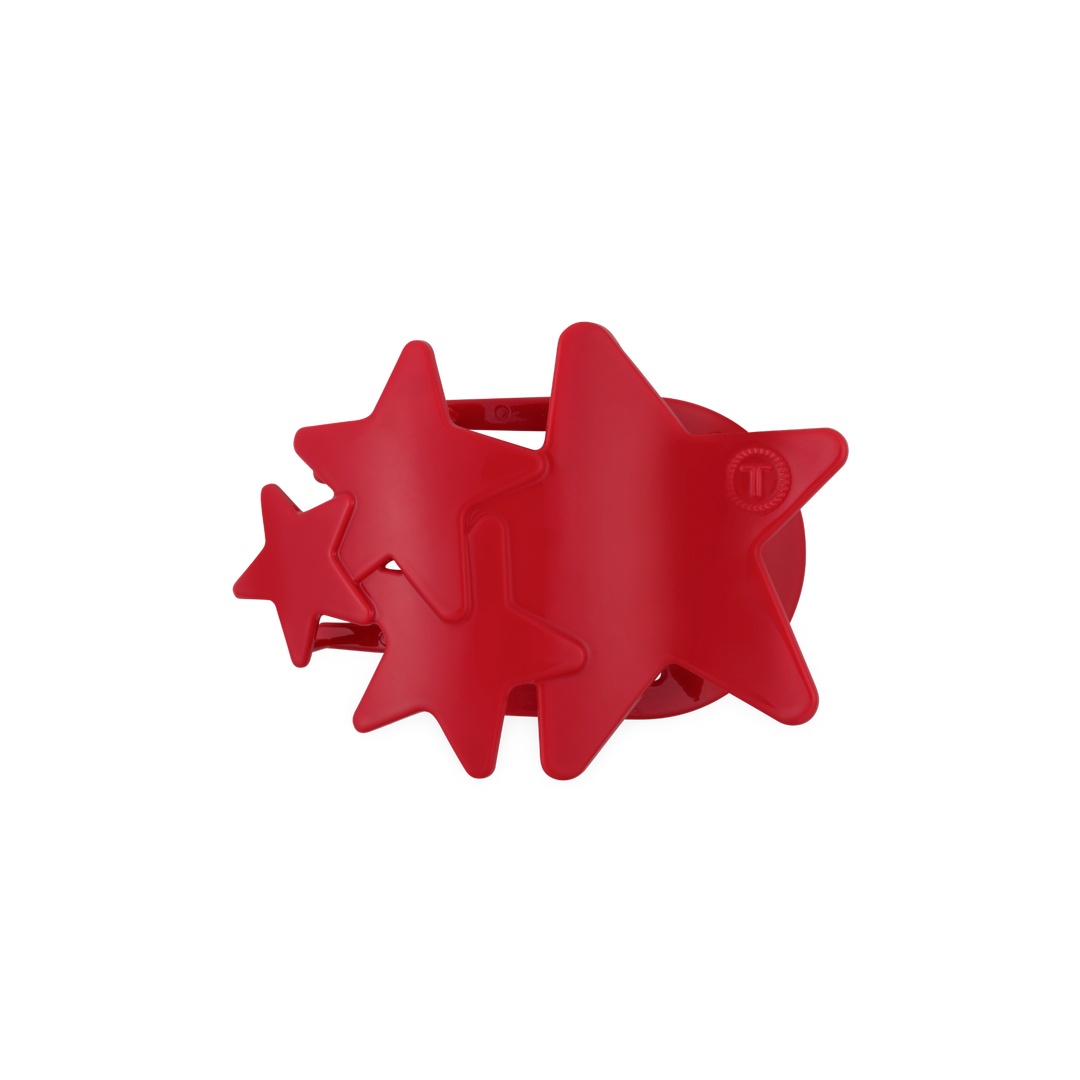 Red Shooting Star Medium Teleties Flat Clip