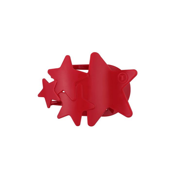 Red Shooting Star Medium Teleties Flat Clip