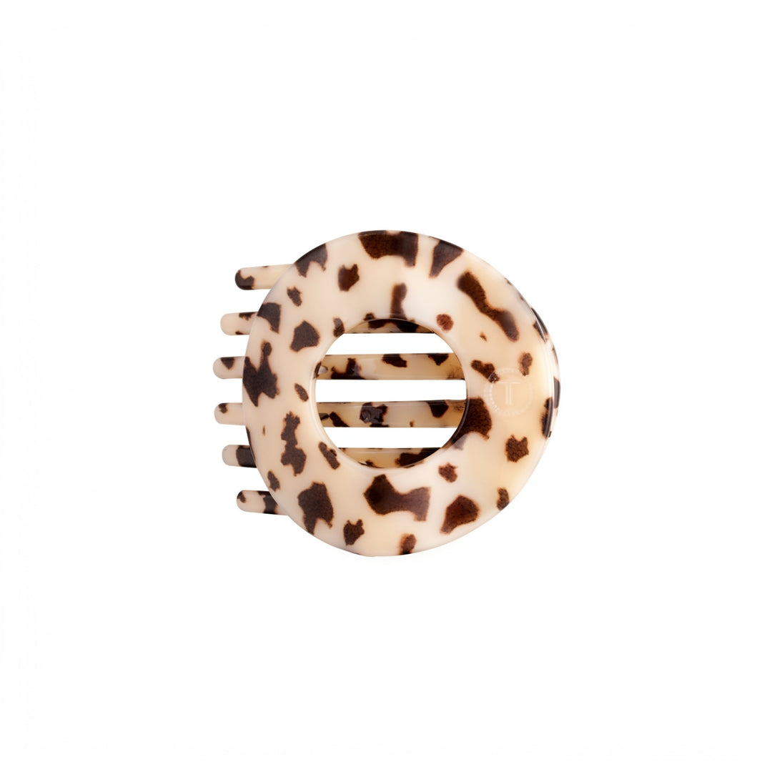 Blonde Tortoise Medium Flat Circle Teleties Clip