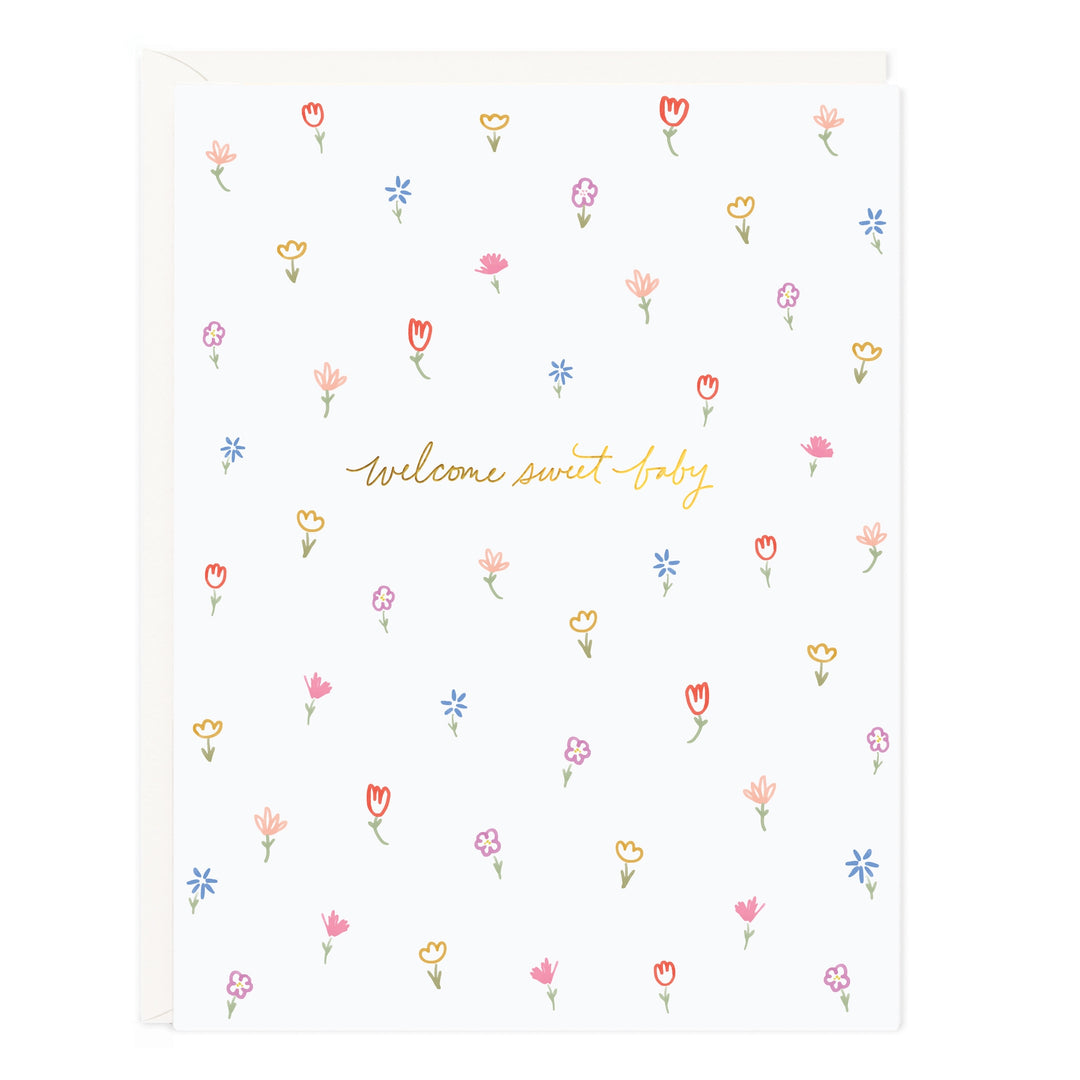 Sweet Baby Floral Card