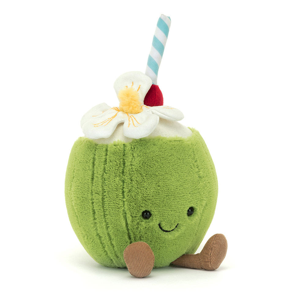  Aruba Coconut ぬいぐるみ ココナッツジュース　花 Aruba Coconut Amuseables Jellycat – The Cotton Market
