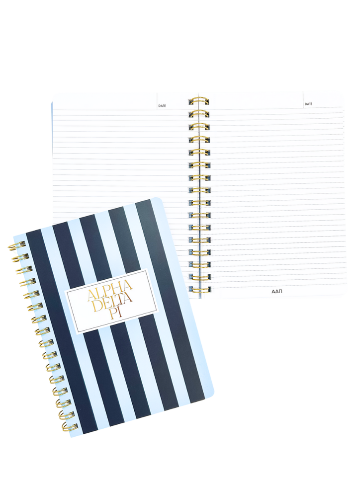 Striped Sorority Notebook