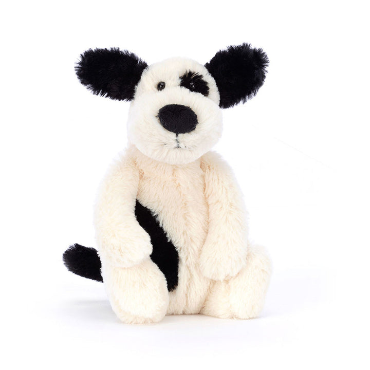 Bashful Black & Cream Puppy Jellycat, Small