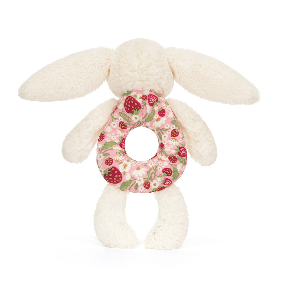 Blossom Cream Berry Bunny Jellycat Rattle