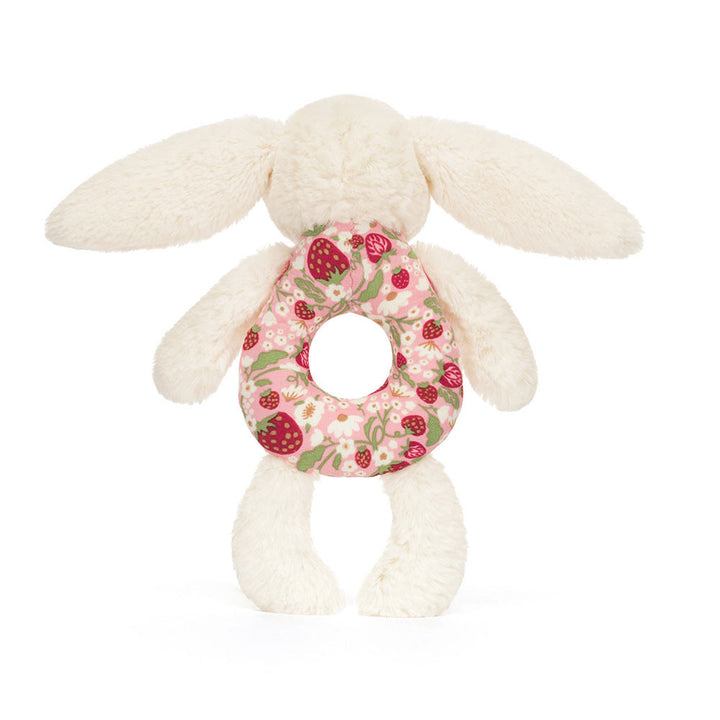 Blossom Cream Berry Bunny Jellycat Rattle