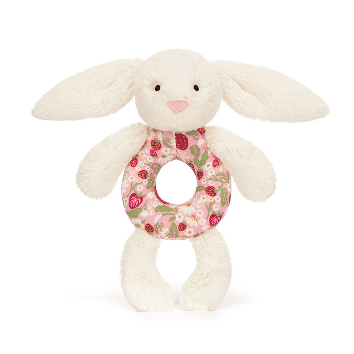 Blossom Cream Berry Bunny Jellycat Rattle