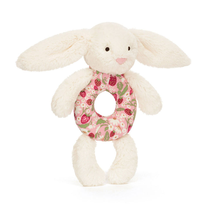 Blossom Cream Berry Bunny Jellycat Rattle