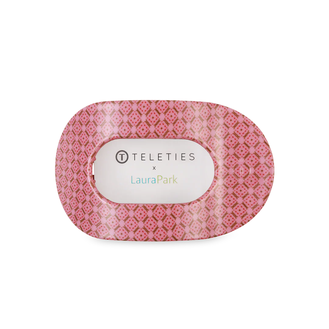 Berry Cozy Large Flat Round Teleties Clip