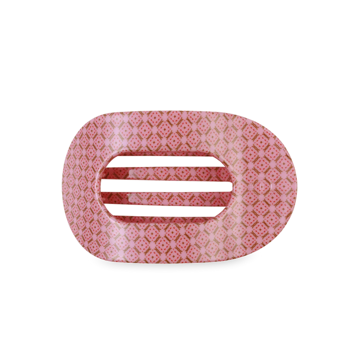 Berry Cozy Large Flat Round Teleties Clip