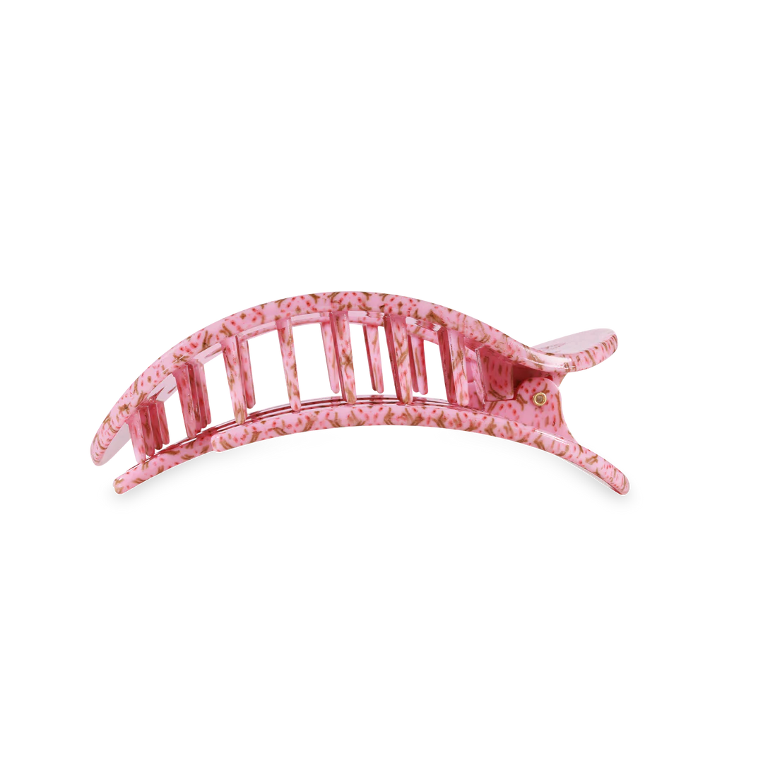 Berry Cozy Small Flat Round Teleties Clip