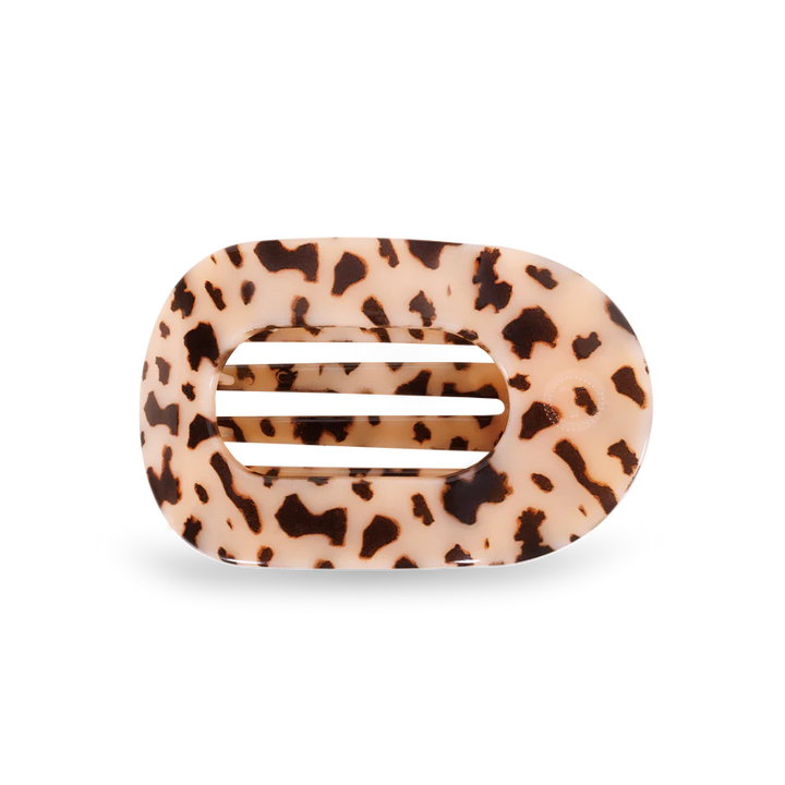 Blonde Tortoise Medium Flat Round Teleties Clip