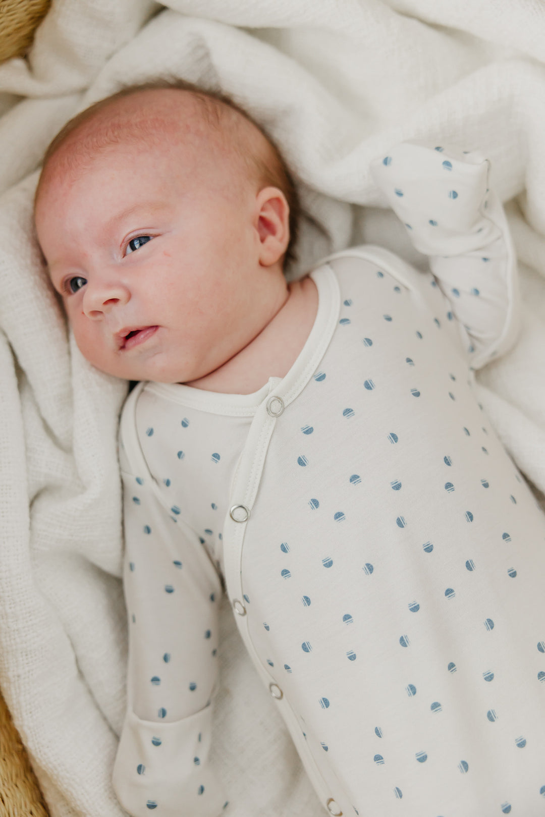 Haze Newborn Knotted Gown