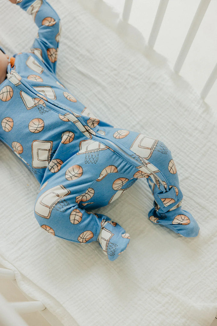 Dunk Zip-Up Footie Pajama