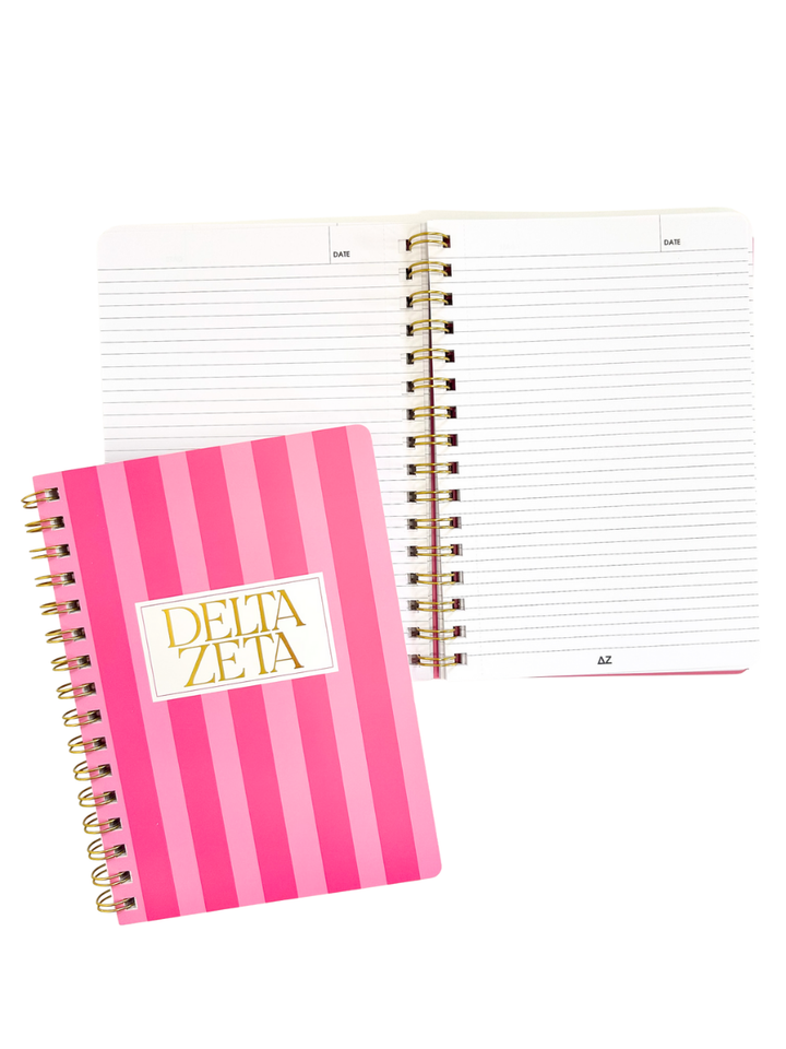 Striped Sorority Notebook