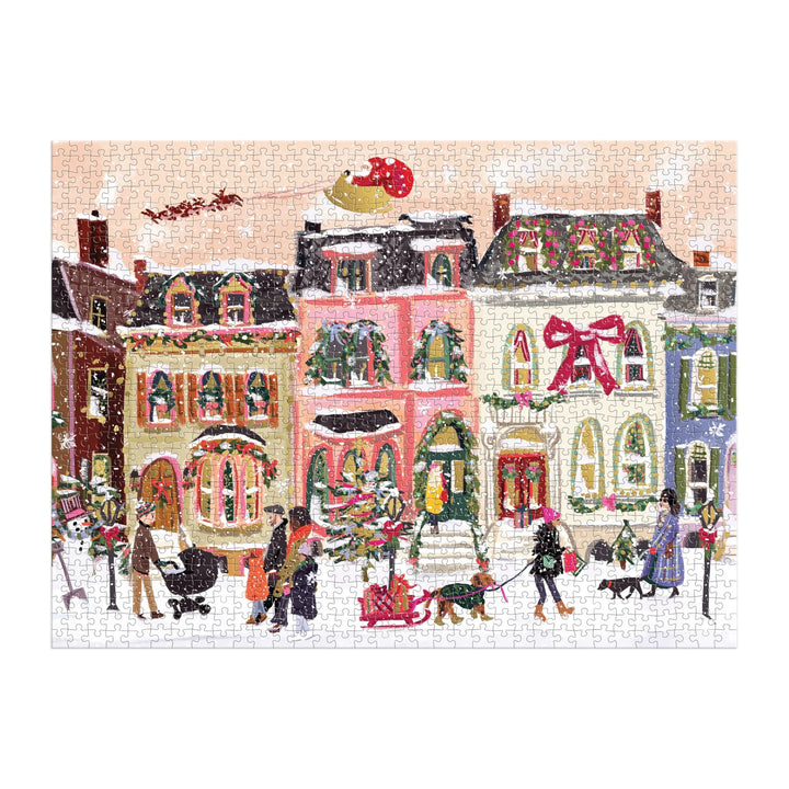 Snowfall On Main Street Puzzle