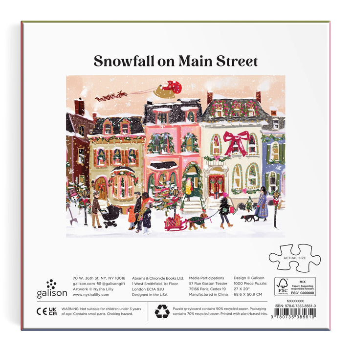 Snowfall On Main Street Puzzle