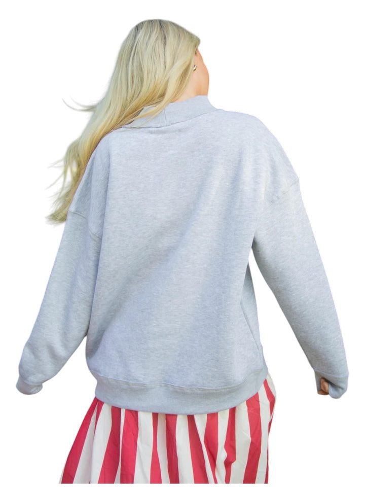 SEC Emblem Mock Neck Sweatshirt