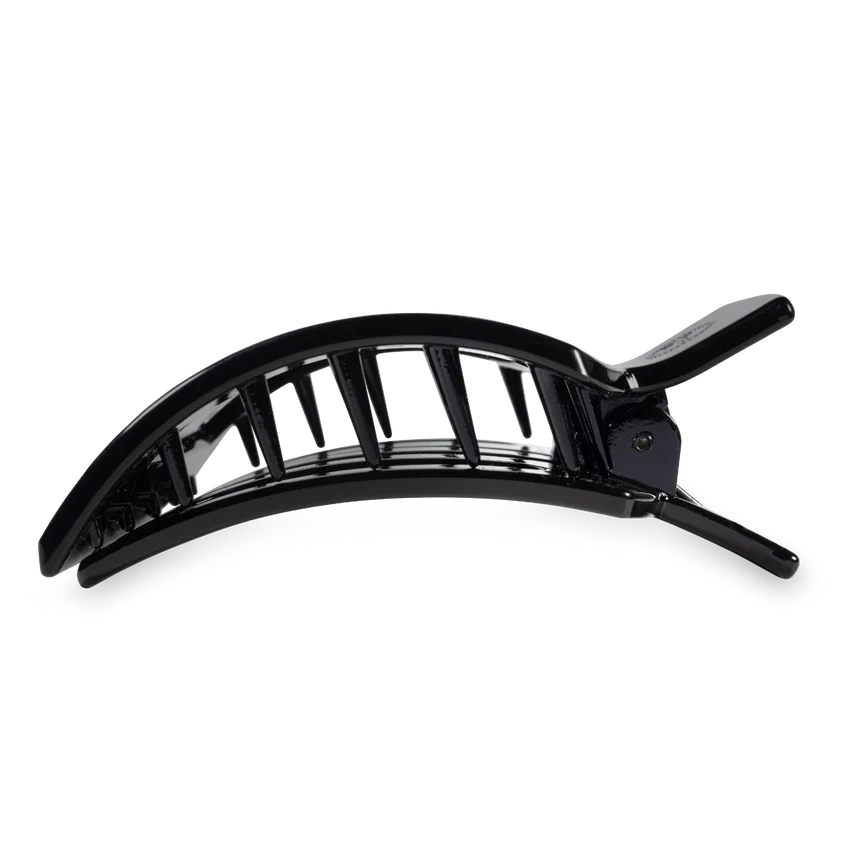Jet Black Large Flat Square Teleties Clip