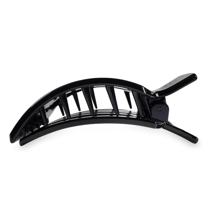 Jet Black Large Flat Square Teleties Clip