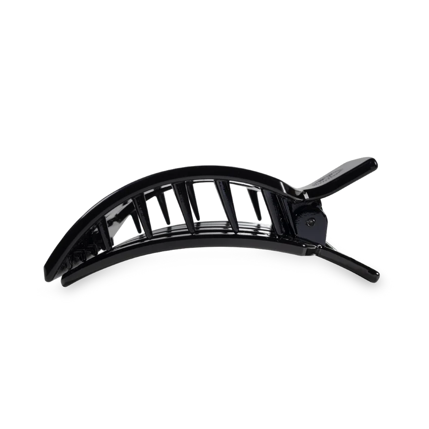 Jet Black Medium Flat Square Teleties Clip
